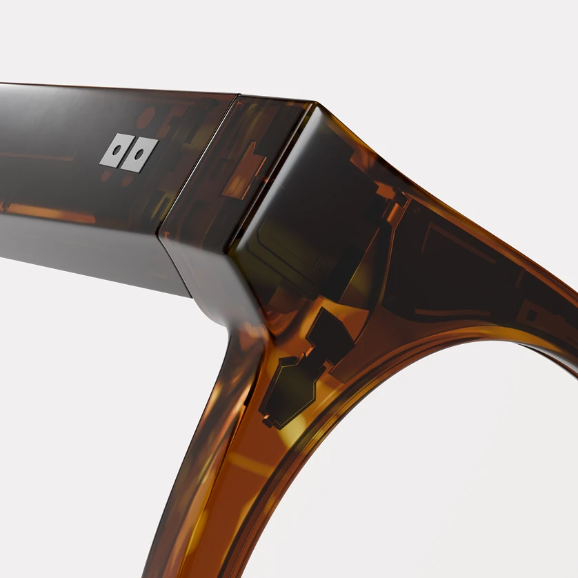 Close-up of tortoiseshell glasses